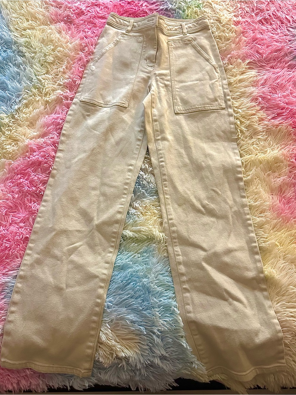 High-Rise Wilfred Free Wide-Leg Women’s Jeans - Cream